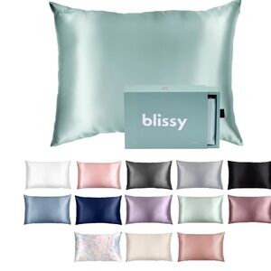 Blissy standard size silk pillowcases with zippers set of 2 - price is for 2